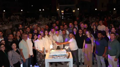 Marmaris Belediye Başkanı Acar Ünlü’nün ev sahipliğinde düzenlenen gecikmeli akşam