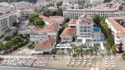 Marmaris'teki konaklama tesisleri, "Binaların Yangından Korunması Hakkında Yönetmelik" kapsamında verilen