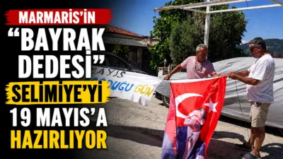 Marmaris'in "Bayrak Dedesi" olarak tanınan emekli terzi Salih Yazgan, mahalle