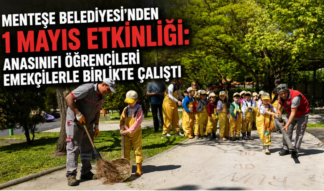 Anasınıfı öğrencileri, 1 Mayıs Emek ve Dayanışma Günü kapsamında belediye