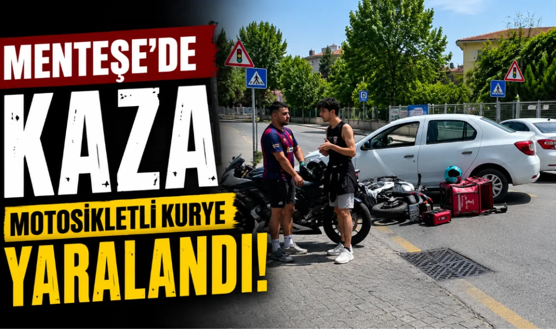 Menteşe ilçesi Hasan Ercan Caddesi’nde seyir halindeyken sağ şeritten sola