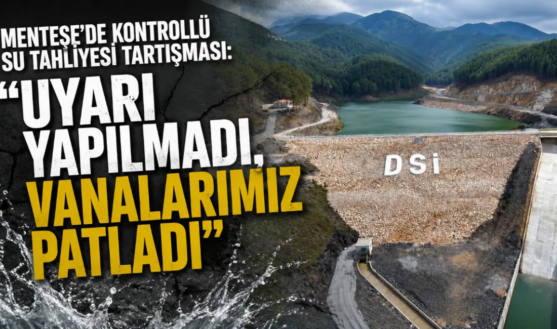 Kozağaç Mahallesi’nde barajdan yapılan kontrollü su tahliyesi sonrası bazı vatandaşların