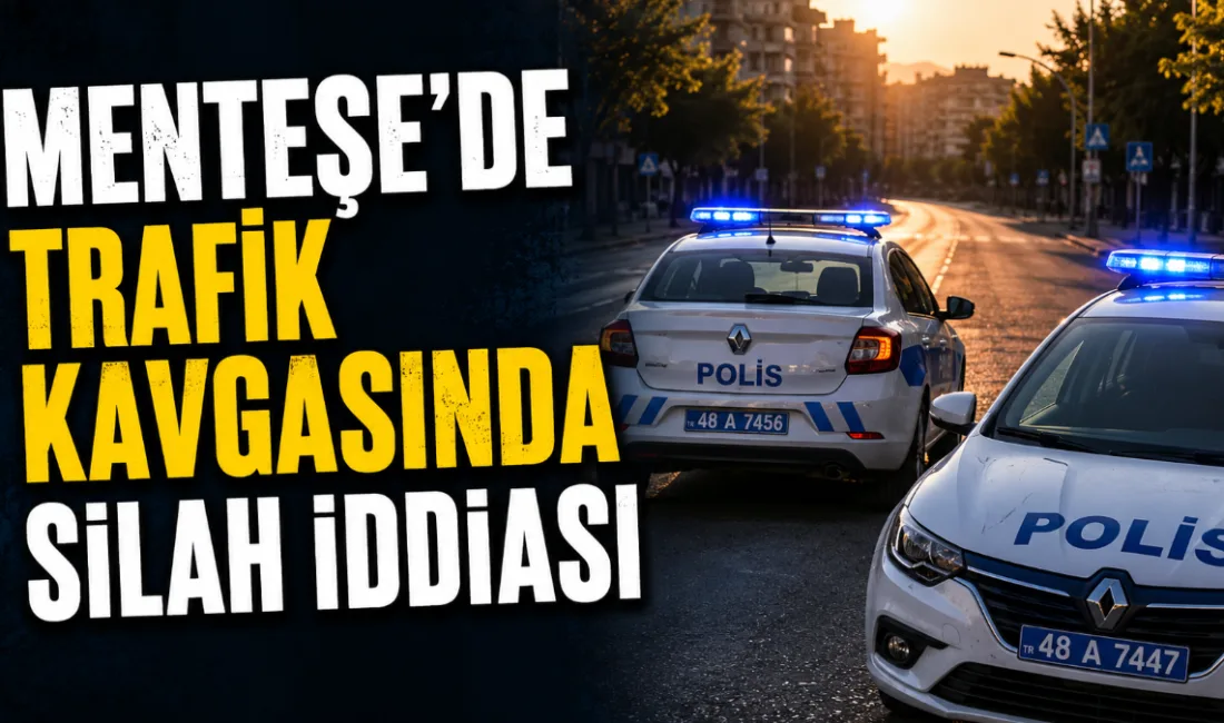 Menteşe’nin Orhaniye Mahallesi’nde trafikte yaşanan tartışmada bir kişinin silah gösterdiği