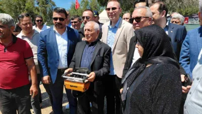 Milas Kaymakamı Mustafa Ünver Böke ve İl Sağlık Müdürü Dr.