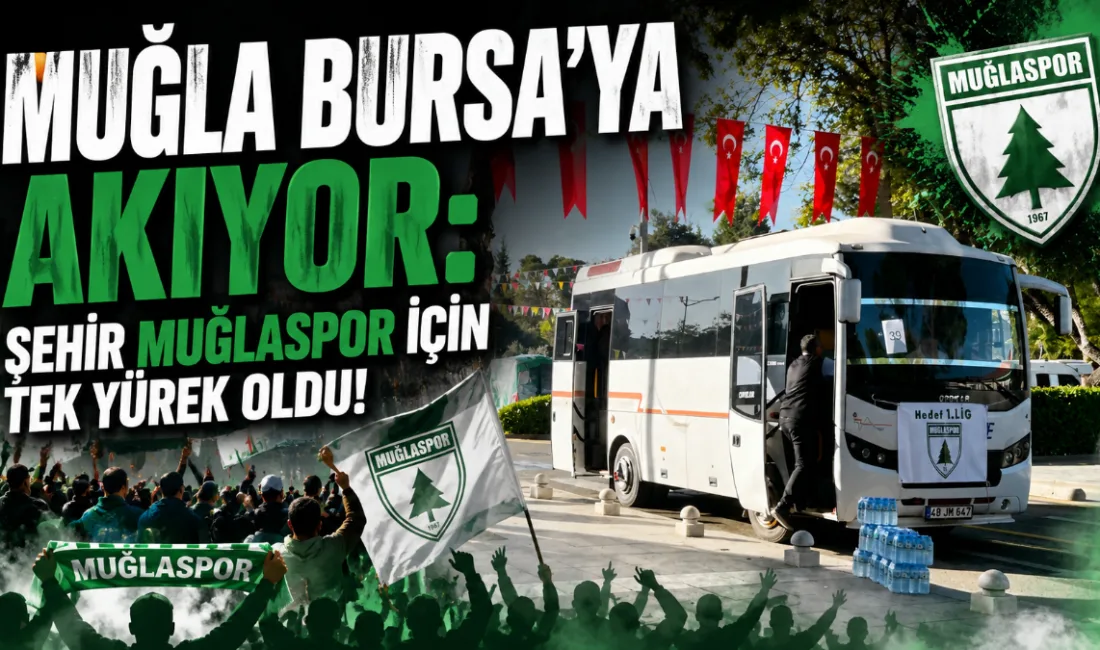 Muğlaspor’un Elazığspor ile oynayacağı play-off finali öncesinde Muğla tek yürek