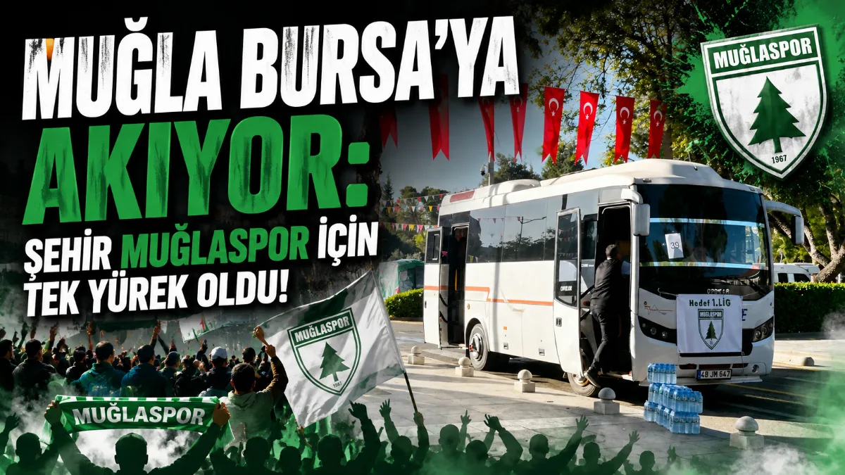 Muğlaspor’un Elazığspor ile oynayacağı play-off finali öncesinde Muğla tek yürek