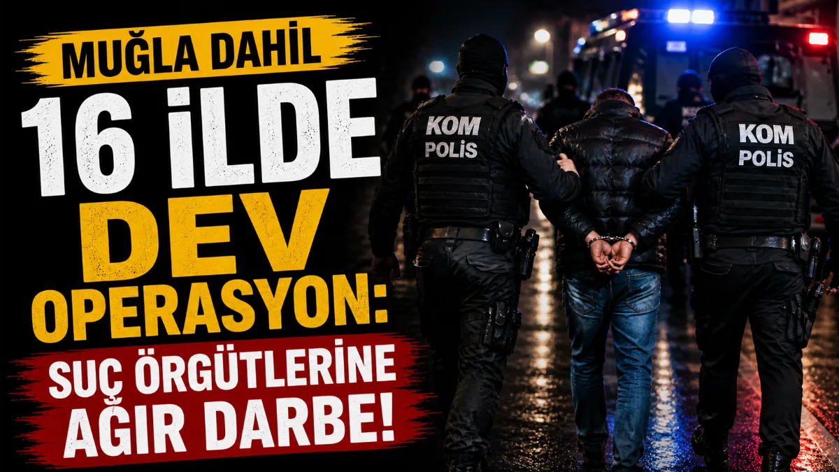 Muğla'da işletmelere baskı ve tehditle kazanç sağlayan şebekenin de aralarında