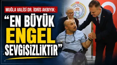 Muğla Valisi Dr. İdris Akbıyık, özel gereksinimli vatandaşlarla bir araya