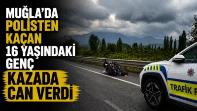 Ortaca Kocabel mevkisinde ehliyetsiz olduğu gerekçesiyle polisten kaçan 16 yaşındaki