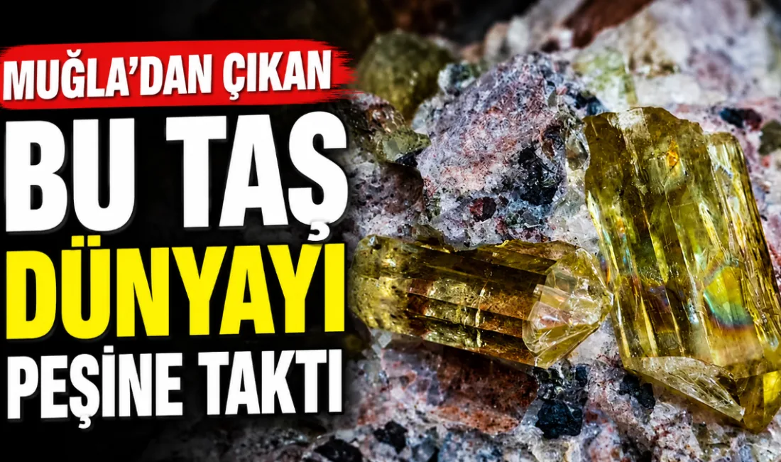 Muğla’nın Milas ilçesinden çıkarılan ve ışığa göre renk değiştiren diaspor