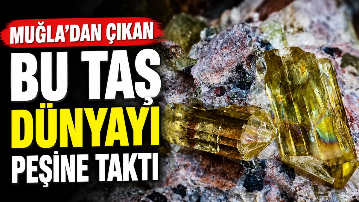 Muğla’nın Milas ilçesinden çıkarılan ve ışığa göre renk değiştiren diaspor