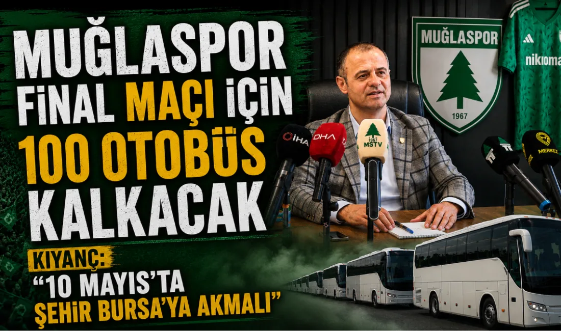  Muğlaspor Kulüp Başkanı Menaf Kıyanç, yönetim kurulu üyelerinin de katıldığı
