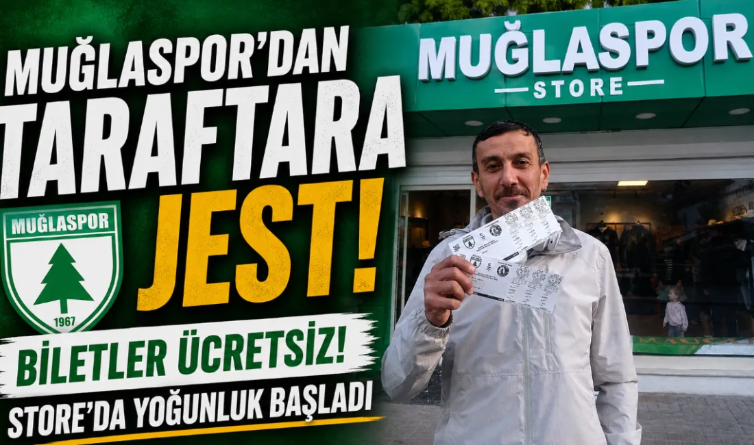 Muğlaspor’un Şanlıurfaspor ile oynayacağı play-off rövanş karşılaşmasının biletleri, Kulüp Başkanı