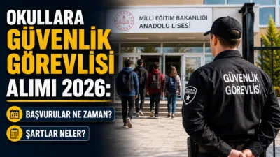 2026-2027 eğitim döneminde okul çevrelerini koruyacak özel güvenlik görevlisi alımları