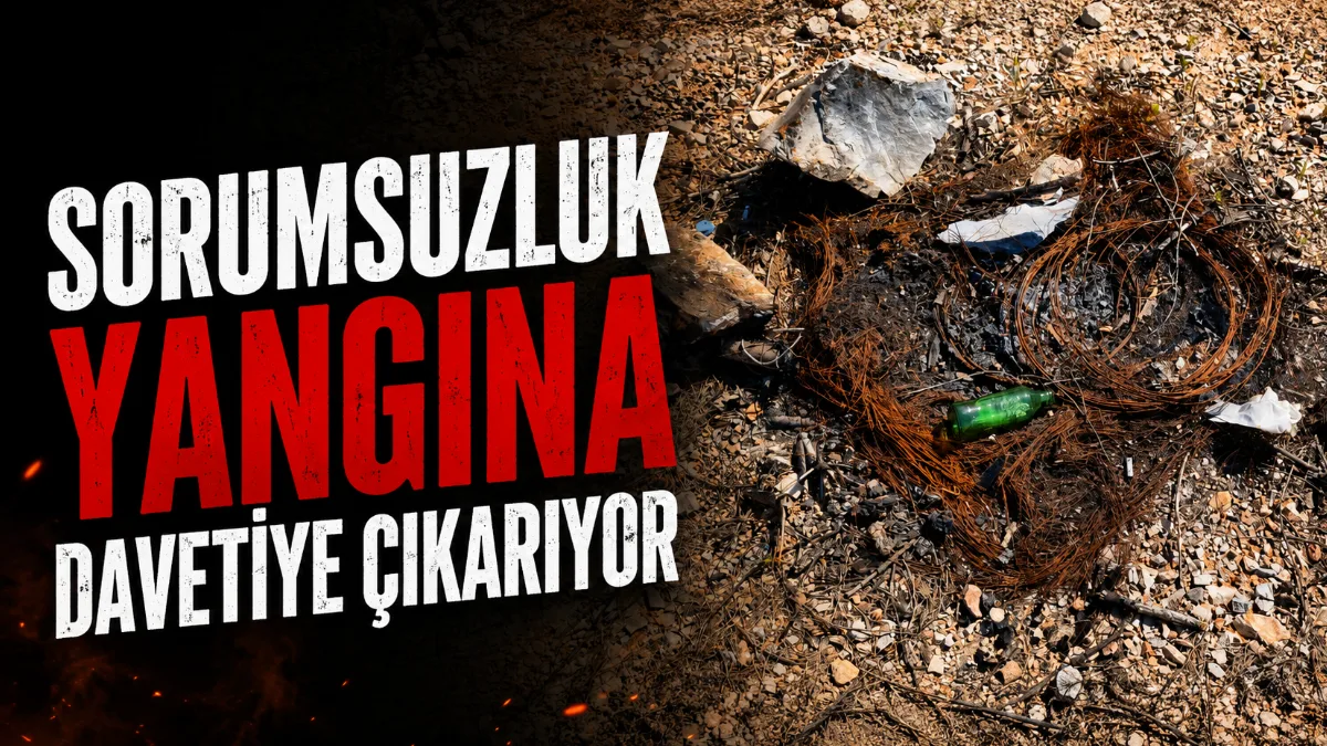 Menteşe’de çam ormanlarıyla çevrili hakim bir tepede duyarsız vatandaşlarca yakılıp