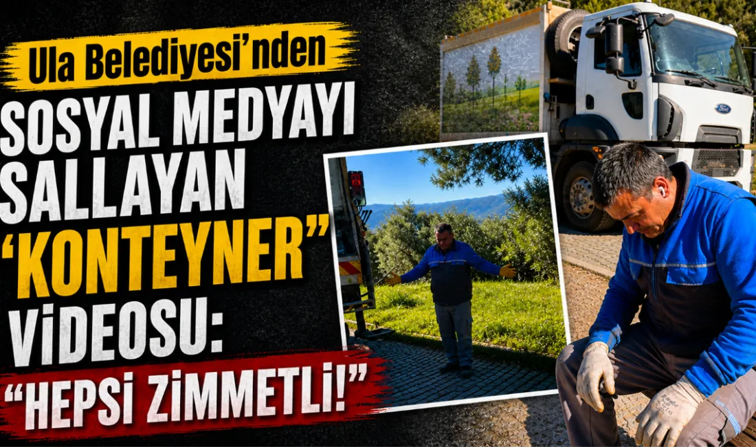 Türkiye genelinde "çöp konteyneri alma" akımına Muğla’nın Ula Belediyesi de