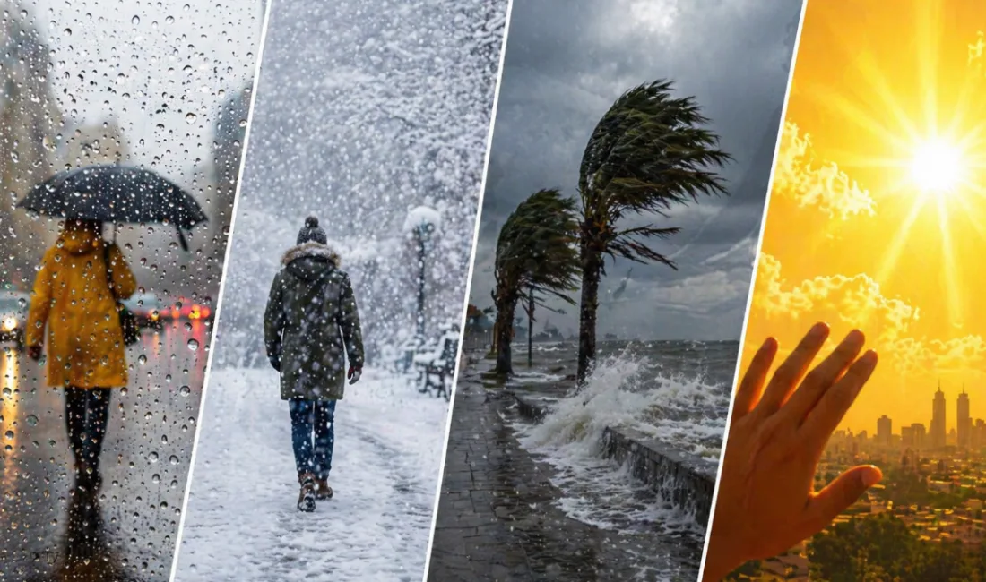Meteoroloji Genel Müdürlüğü’nün son tahminlerine göre; yurdun kuzey ve doğu