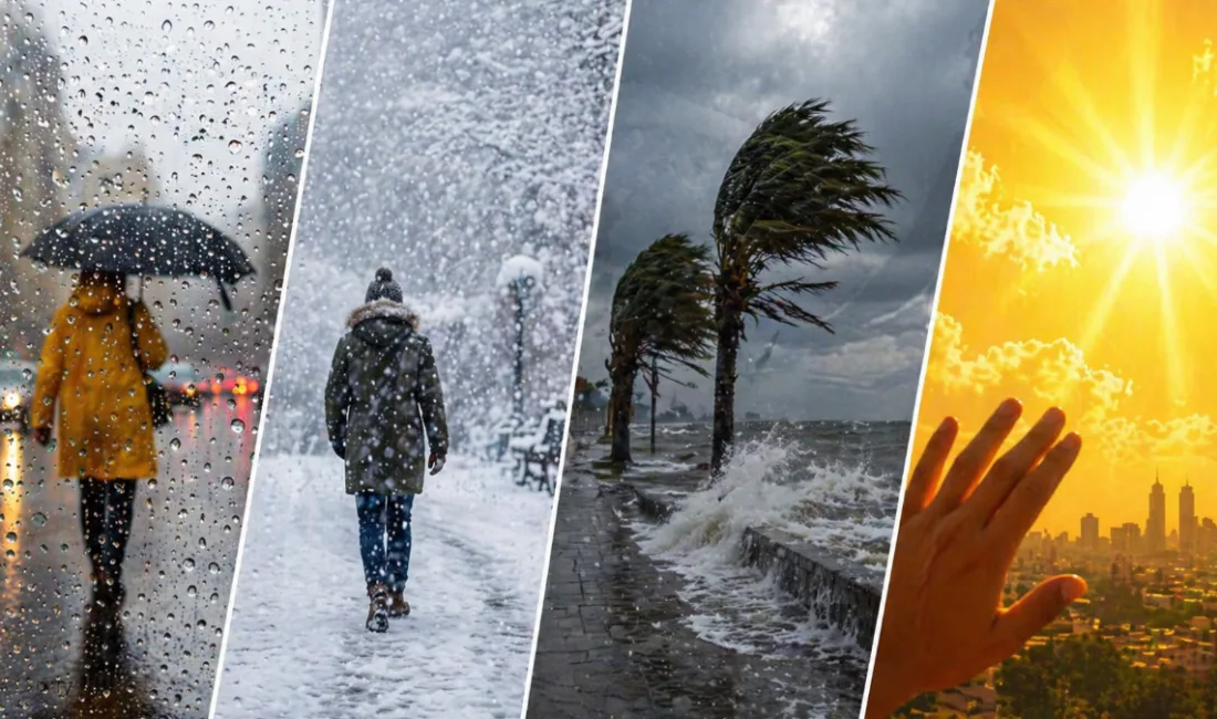 Meteoroloji Genel Müdürlüğü'nün son hava durumu raporuna göre yurt genelinde