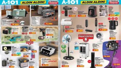 "A101 Aldın Aldın 2 Temmuz 2026 aktüel ürünler kataloğu ile