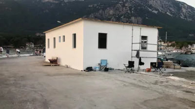 Ula Kaymakamı Mehmet Rıdvan Doğan'ın inşaat çalışmalarını yerinde incelediği, Akyaka