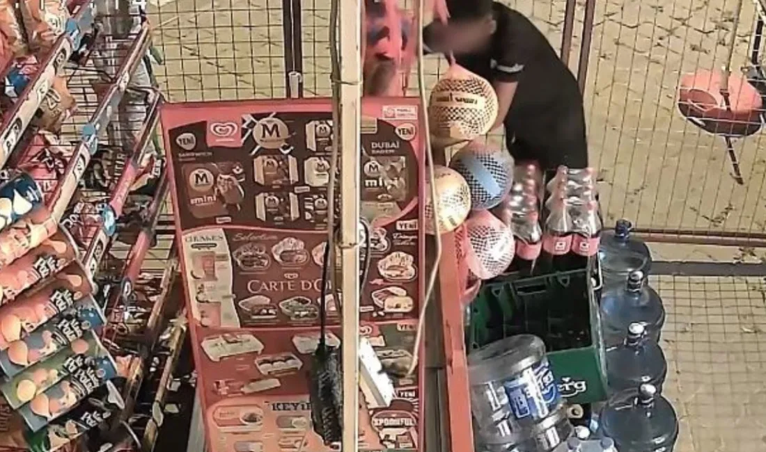 Aydın'ın Kuşadası ilçesinde bir marketten 100 bin liralık hırsızlık yapan
