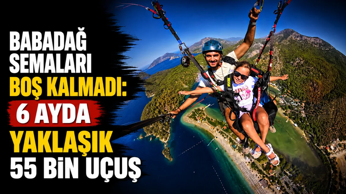 Dünyanın en önemli yamaç paraşütü merkezlerinden Muğla'nın Fethiye ilçesindeki Babadağ,