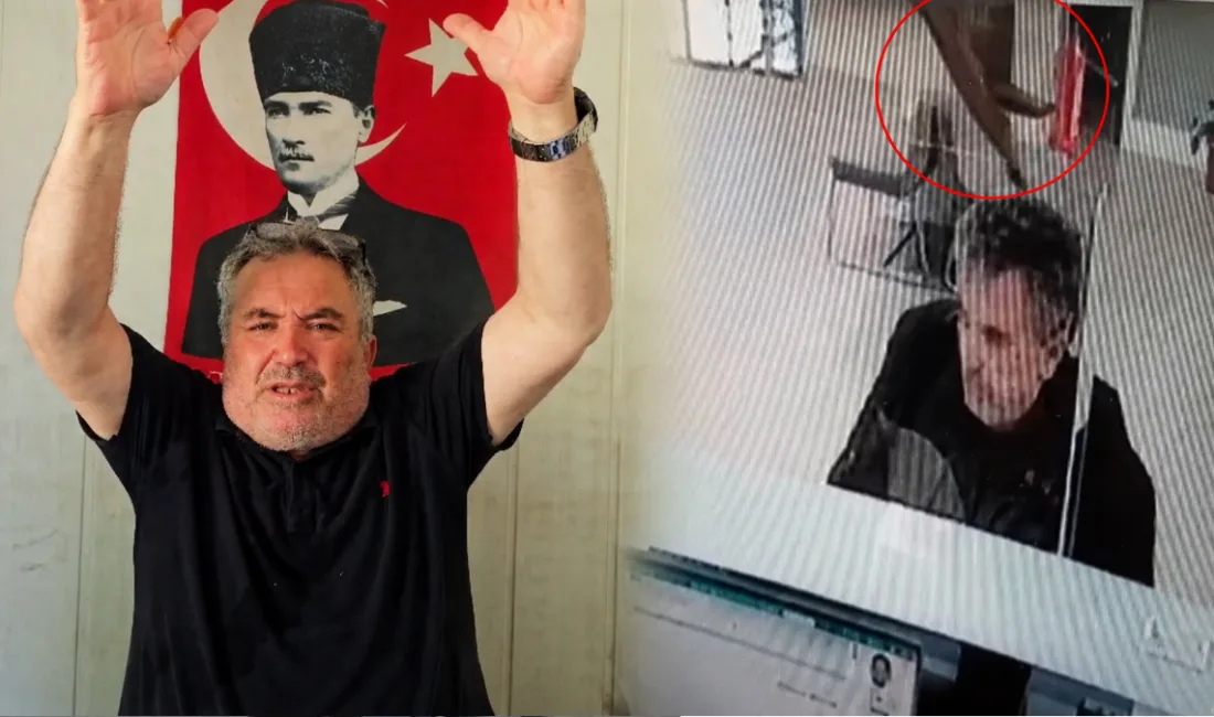 Bolu'da bir banka şubesinde işlem yaptığı esnada asma tavandan üzerine