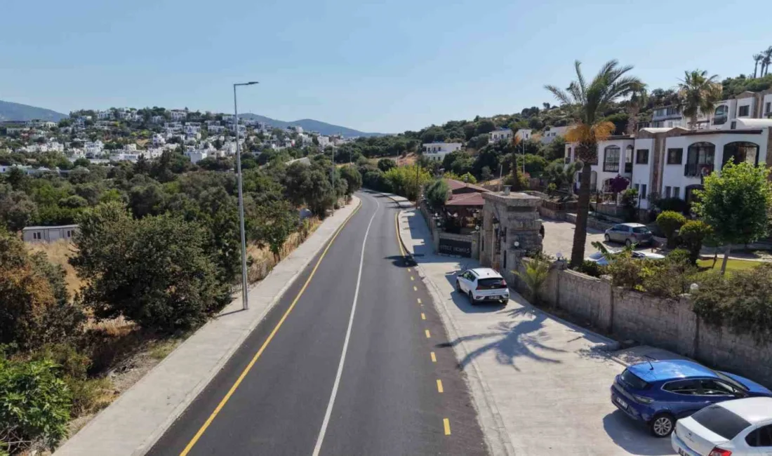 Bodrum Belediyesi Fen İşleri Müdürlüğü ekipleri, altyapı çalışmaları tamamlanan Bitez