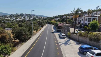 Bodrum Belediyesi Fen İşleri Müdürlüğü ekipleri, altyapı çalışmaları tamamlanan Bitez