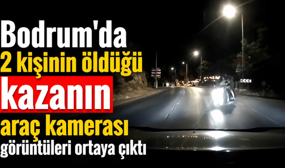 Muğla’nın Bodrum ilçesinde taksi ile motosikletin çarpışması sonucu 2 kişinin