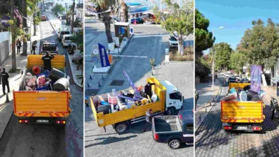 Bodrum Belediyesi, ortak kullanım alanlarında görüntü kirliliğine neden olan ve