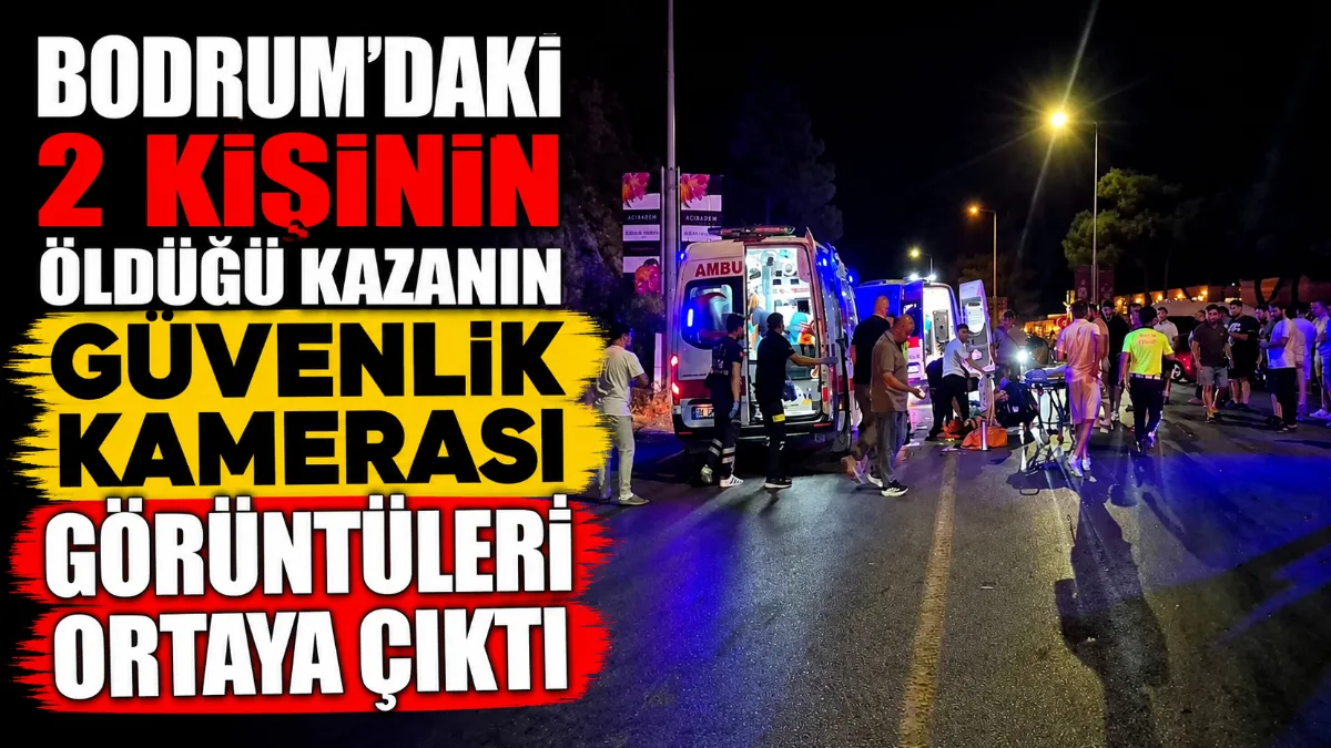 Muğla'nın Bodrum ilçesinde taksi ile motosikletin çarpışması sonucu 2 kişinin