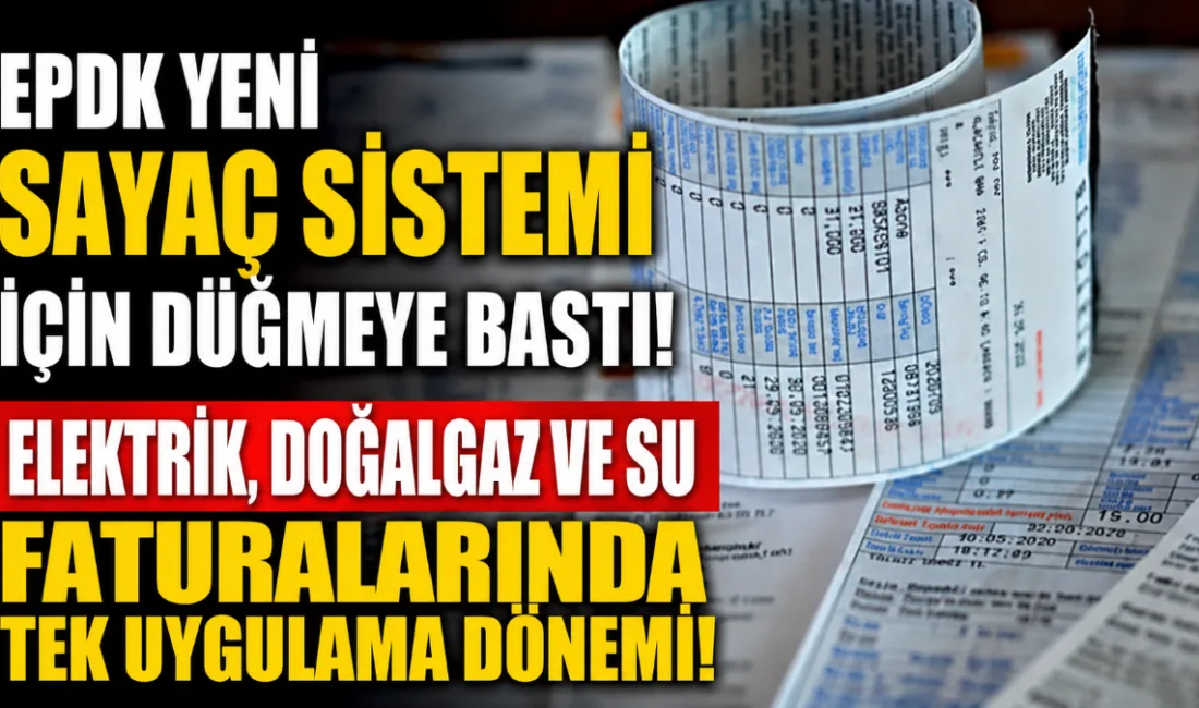 EPDK tarafından geliştirilen "Milli Akıllı Sayaç Sistemi" sayesinde elektrik, su