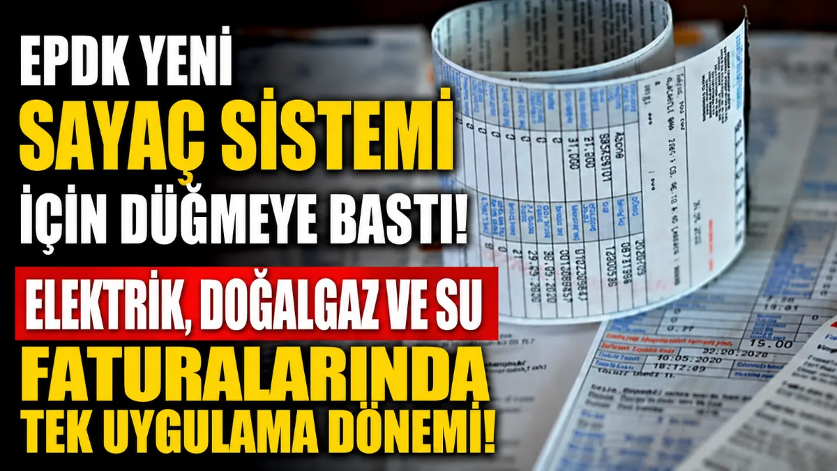 EPDK tarafından geliştirilen "Milli Akıllı Sayaç Sistemi" sayesinde elektrik, su