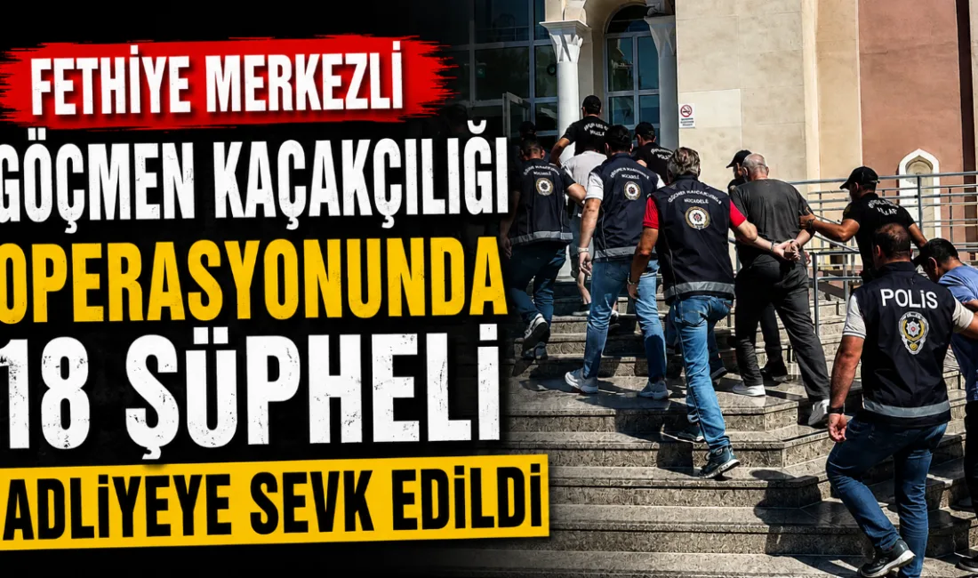Muğla merkezli 4 ilde düzenlenen dev operasyonda yakalanan ve emniyetteki