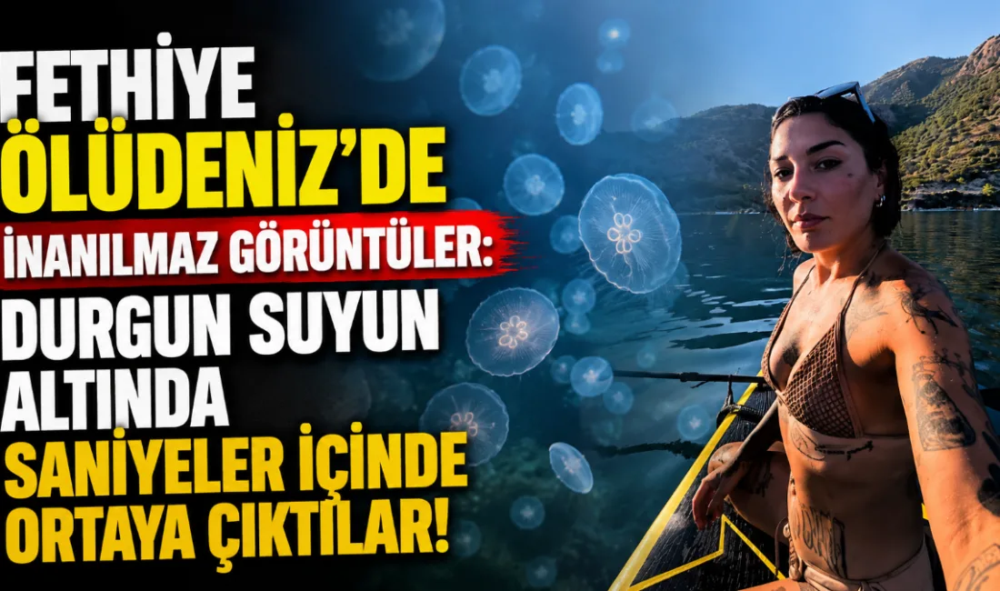 Muğla'nın dünyaca ünlü turizm merkezi Fethiye Ölüdeniz’de sörf tahtasıyla gezintiye