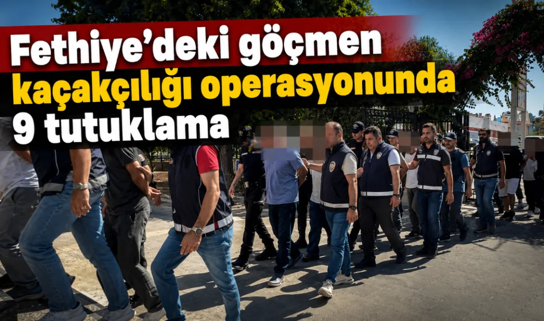 Muğla merkezli 4 ilde düzenlenen eş zamanlı göçmen kaçakçılığı operasyonunda