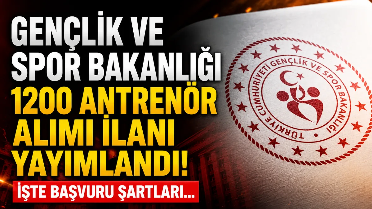 Gençlik ve Spor Bakanlığı, Resmi Gazete'de yayımlanan ilanla taşra teşkilatında