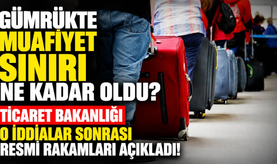 Ticaret Bakanlığı, yurt dışından gelen yolcuların hediyelik eşya ve gıda
