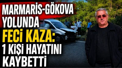 Marmaris-Gökova karayolu Okluk kavşağında iki otomobilin çarpışması sonucu meydana gelen