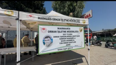 Muğla'nın Marmaris ilçesinde 2021 yılındaki büyük orman yangınlarında şehit düşen