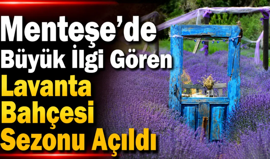 Menteşe ilçesinde görsel bir şölene ev sahipliği yapan Mor Bahçe