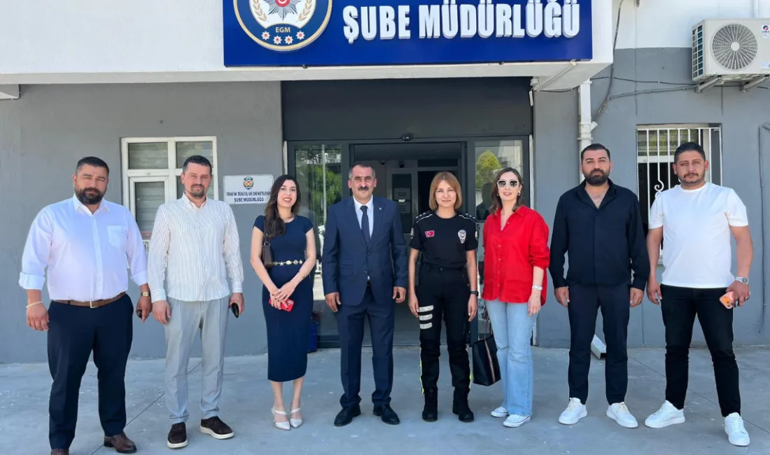 Kurban Bayramı süresince yoğun mesai harcayan trafik ekiplerini ziyaret eden