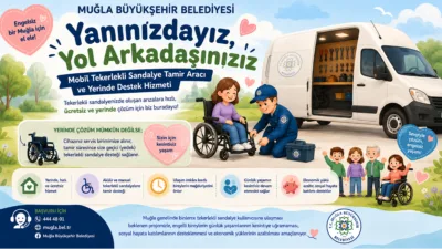Muğla Büyükşehir Belediyesi, engelli bireylerin yaşamını kolaylaştırmak amacıyla “Mobil Tekerlekli