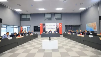 Muğla Valisi Dr. İdris Akbıyık başkanlığında, 13 ilçe kaymakamının katılımıyla