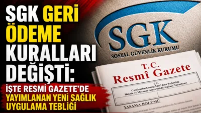 "Resmi Gazete'de yayımlanan yeni Sağlık Uygulama Tebliği (SUT) kararı ile