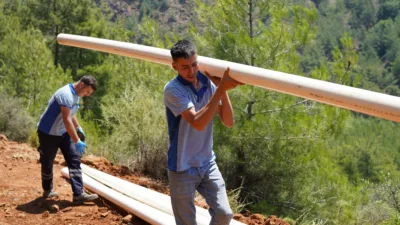 MUSKİ Genel Müdürlüğü, Köyceğiz ilçesine bağlı Toparlar Mahallesi’nde artan içme