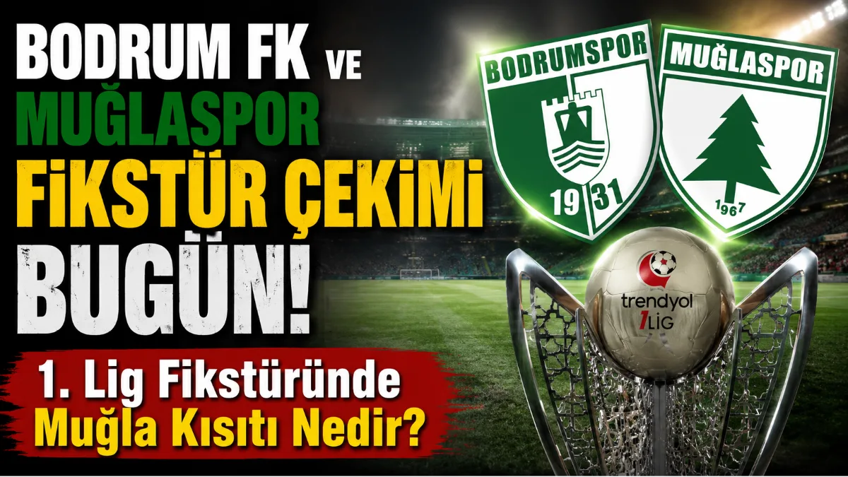 Trendyol 1. Lig'de 2026-2027 sezonunun fikstür çekimi bugün Riva'da gerçekleştiriliyor.