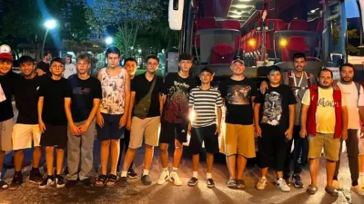 Muğla’nın Menteşe ilçesinden yola çıkan gençlik kafilesi, Mersin’in Silifke ilçesindeki