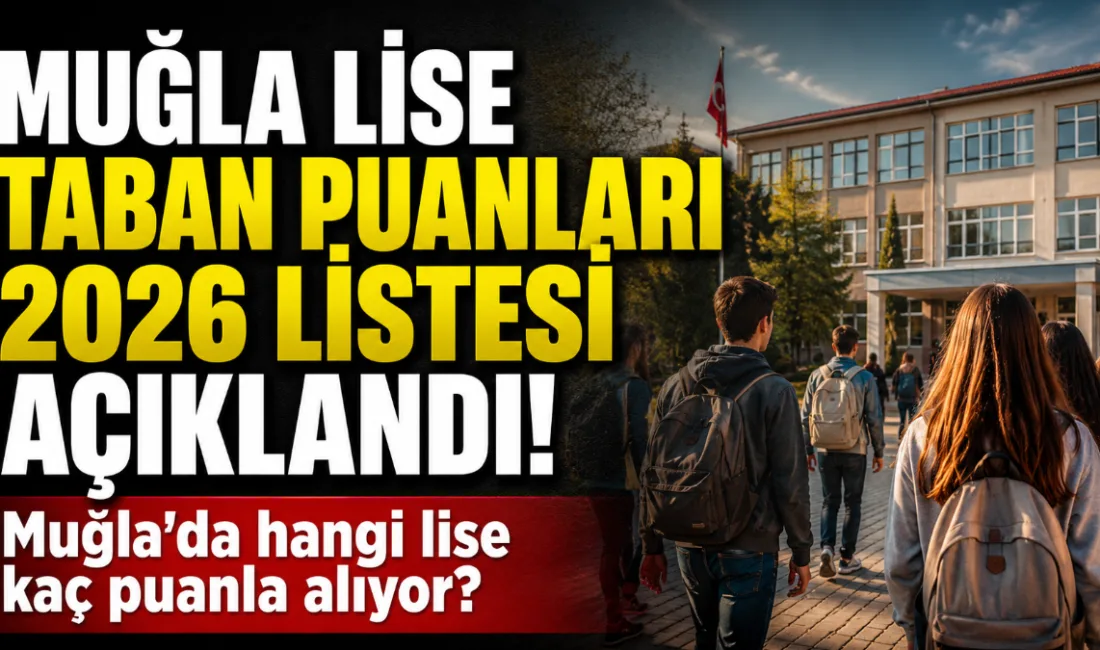Muğla'daki Fen, Anadolu, İmam Hatip ve Meslek liselerinin 2026 yılı